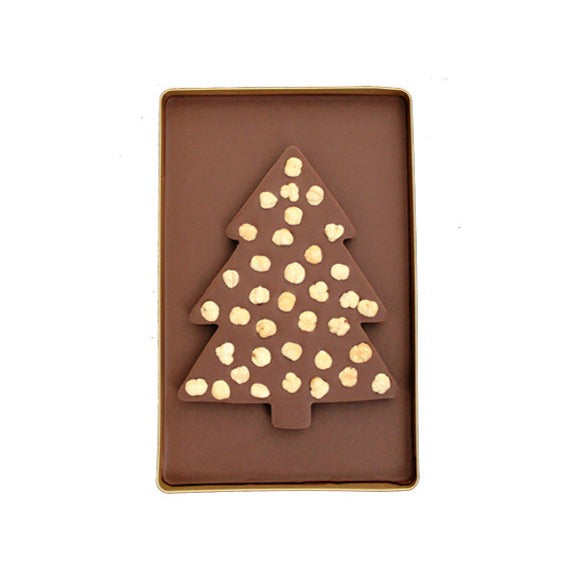 Die XXL Weihnachtstafel auf goldenem Tablett – ein Schokoladenfest (18,3 x 28,5 cm)