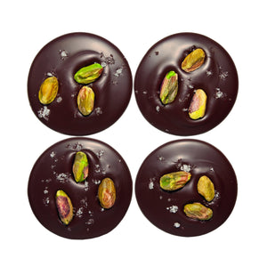 Pistazien-Schokoladentaler mit Sylter Meersalz
