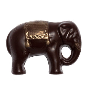 Elefant aus Zartbitterschokolade mit einer Prise Glück & Liebe für Tong Bai Elephant e.V. (vegan)