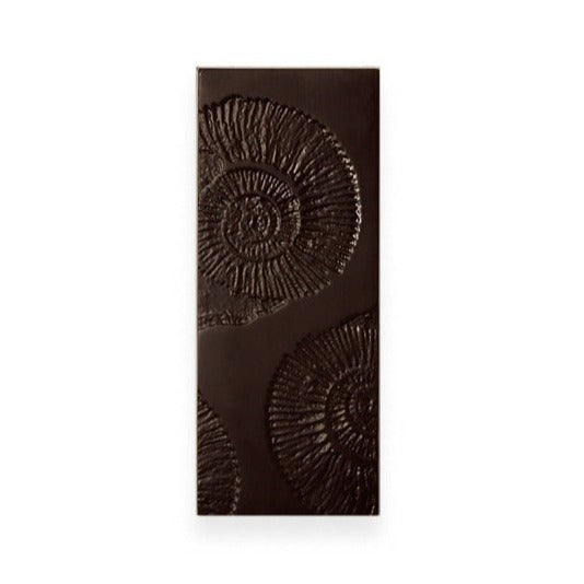 Ammonit – kleine Tafel aus sortenreiner Plantagenschokolade (bio + vegan)